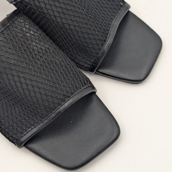 Abound Francis Heeled Slide Sandal Women's Knit Mesh Black Size US7.5M EU38 - Picture 11 of 11